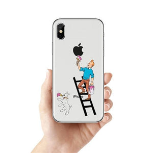 Tintin & Snowy - Soft Silicone iPhone Cover Case