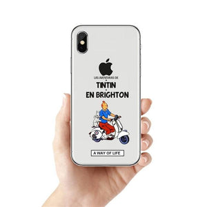 Tintin En Brighton - Soft Silicone iPhone Cover Case