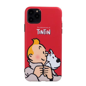 The Adventures of Tintin (Red) - Soft iPhone Cover Case