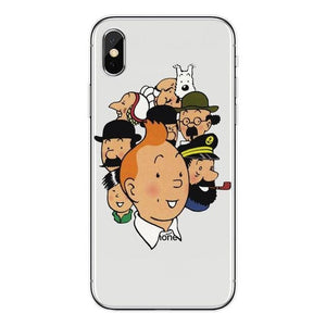 Tintin Family - Soft Silicone iPhone Cover Case