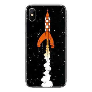 Destination Moon - Soft Silicone iPhone Cover Case