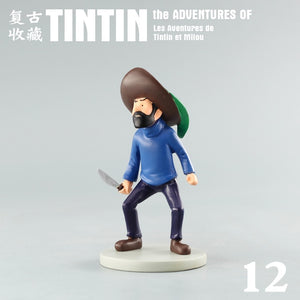 3 MINI FIGURAS METAL TINTIN , HADOCK Y MILU ASTRONAUTAS (TINTIN).  Merchandising Tintin.